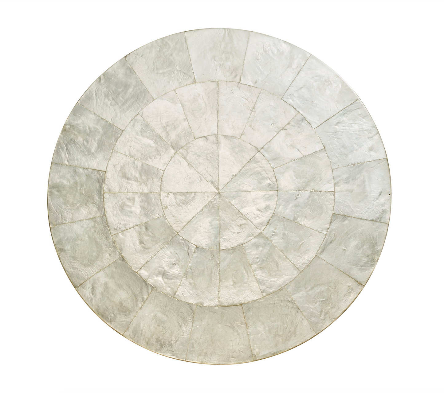 Round Capiz Placemat in Natural, Set of 4
