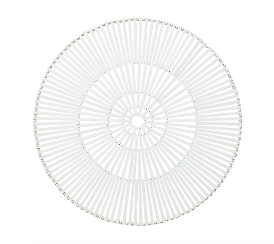 Spoke Placemat in White, Set of 4