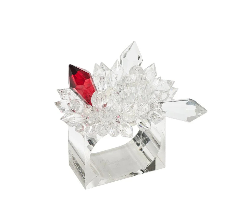 Zénith Napkin Ring in Crystal, Set of 4