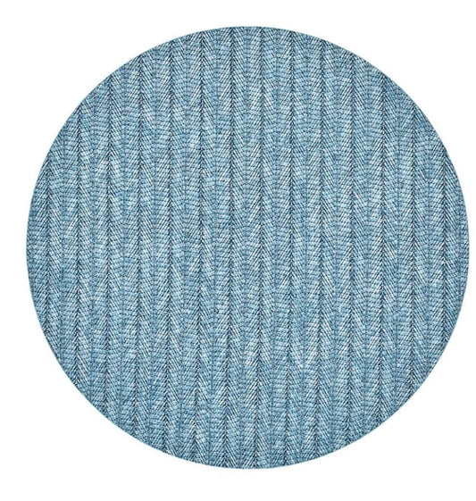 Herringbone Placemant in Índigo, Set of 4