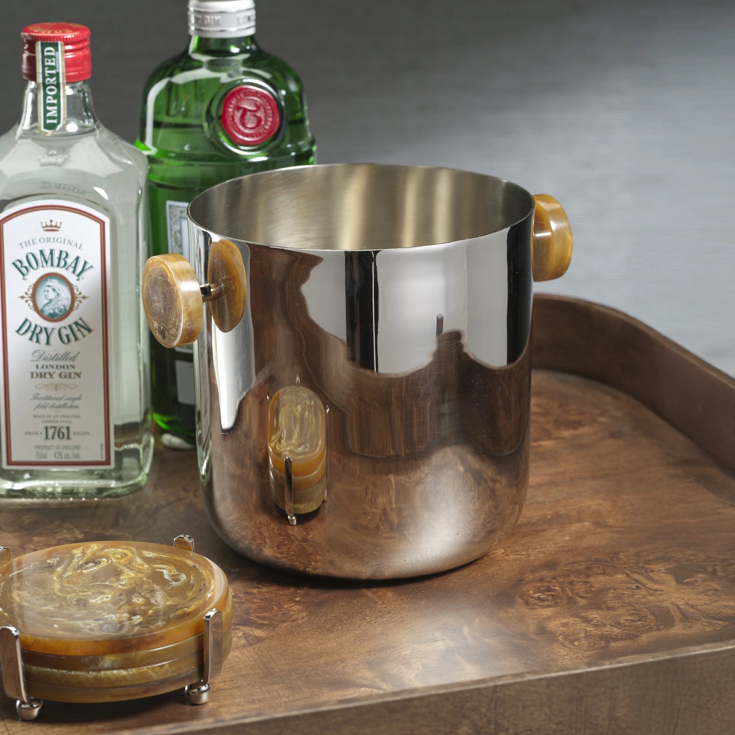Spiga Ice Bucket with Spiga Ice Tong