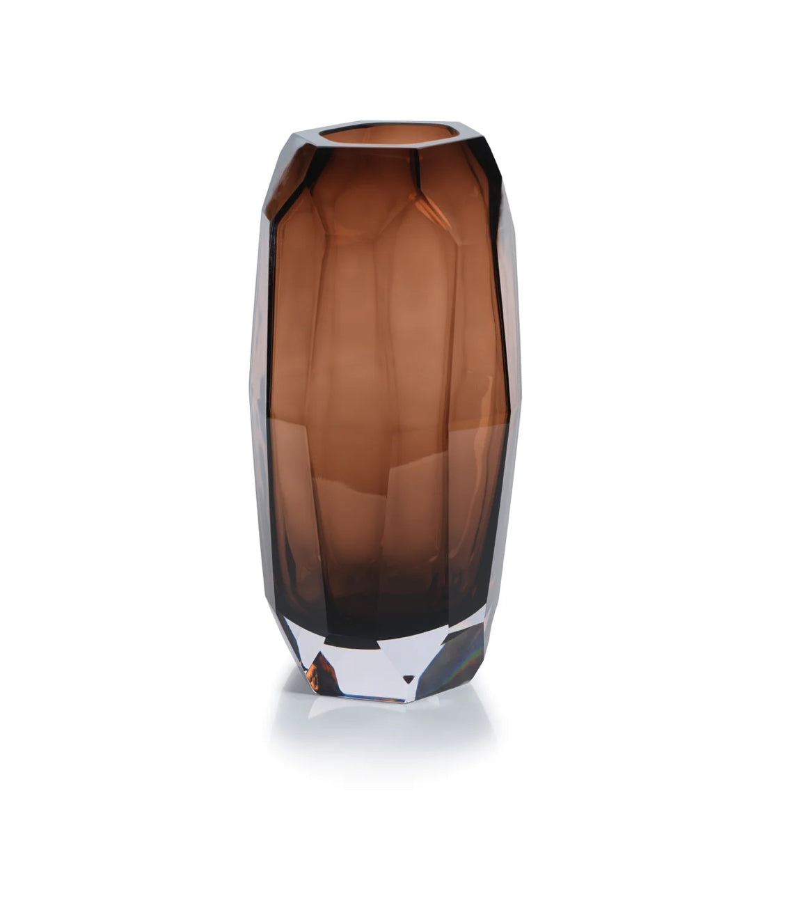 Imperial Glass Vase - Amber - Large