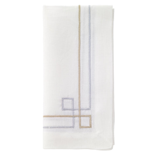 Link Gold Silver Napkin, Set of 4