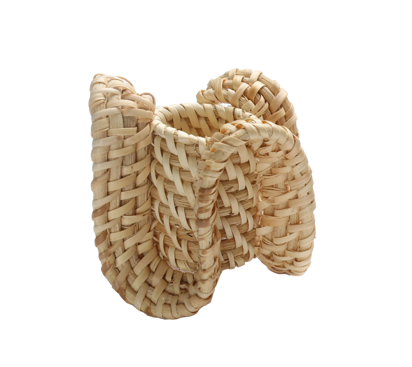 Ruffle Napkin Ring in Natural, Set of 4