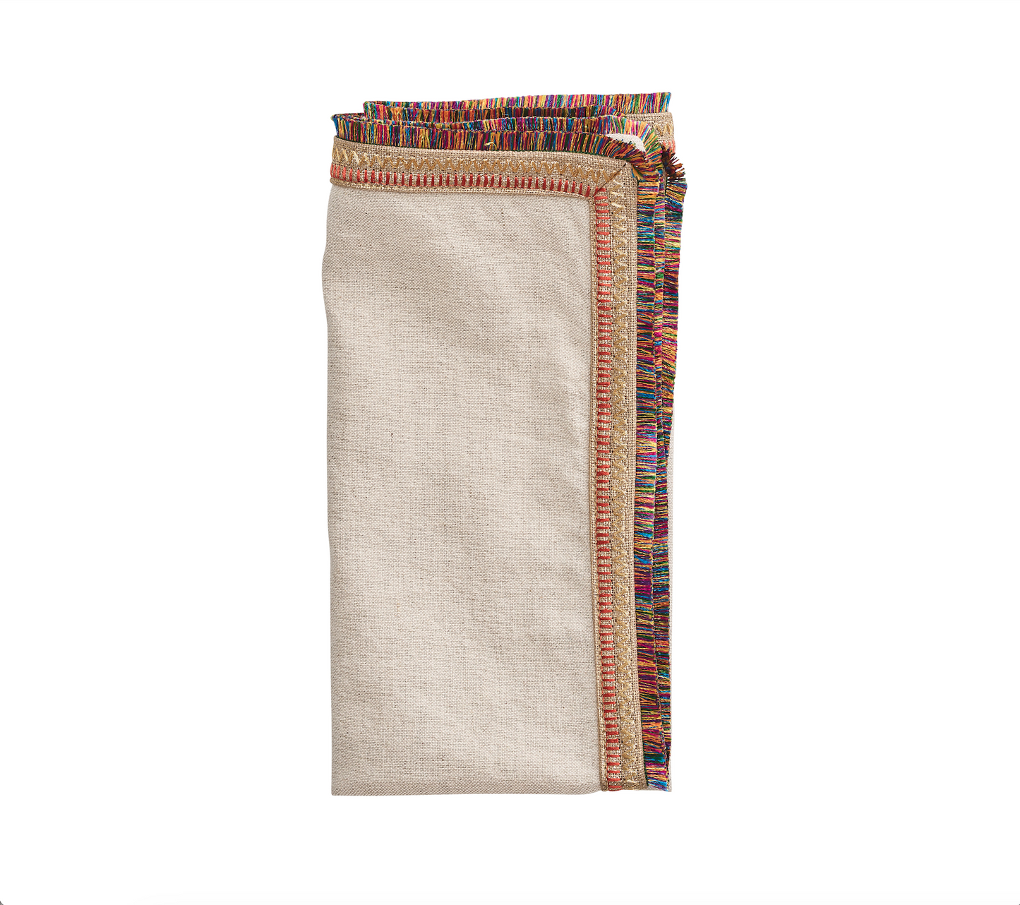 Spectrum Napkin in Natural & Multi, Set of 4